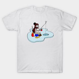 Fishing Funny cat The King Paradise T-Shirt